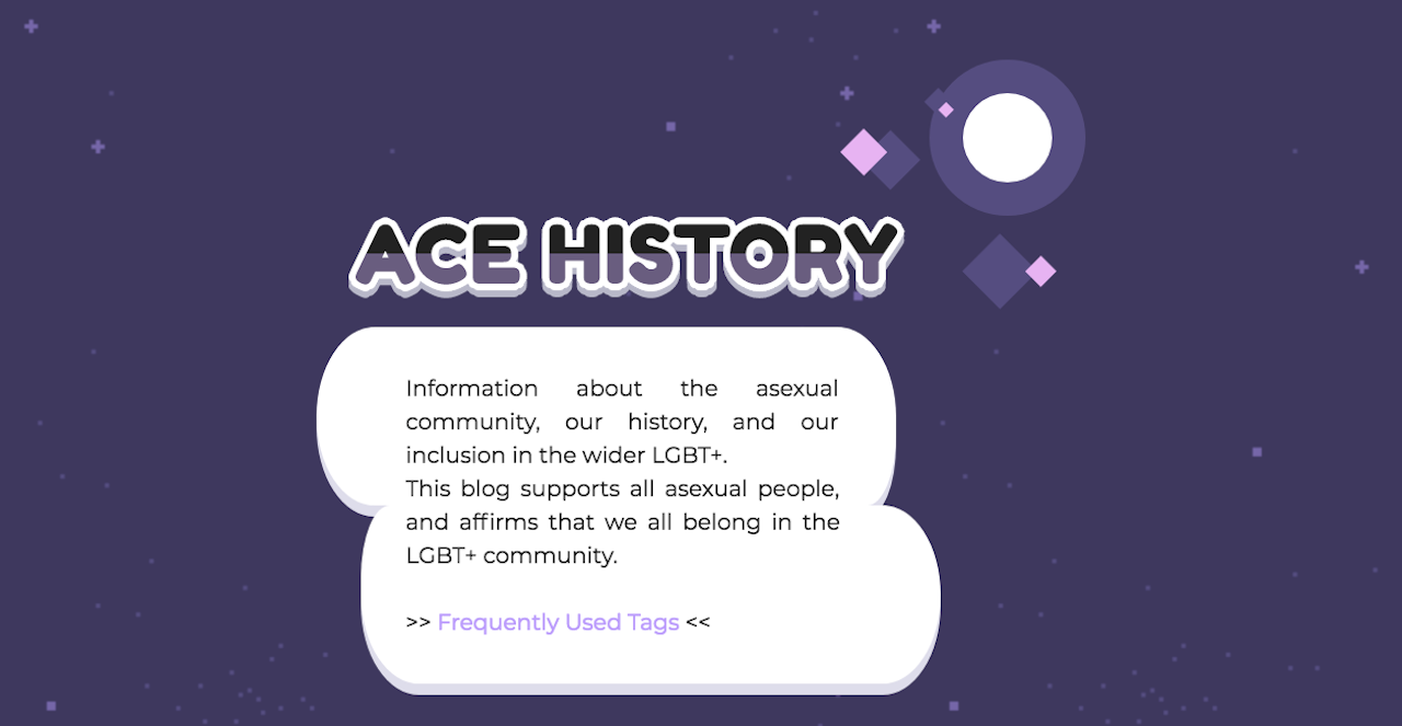 Screenshot of Historically Ace homepage