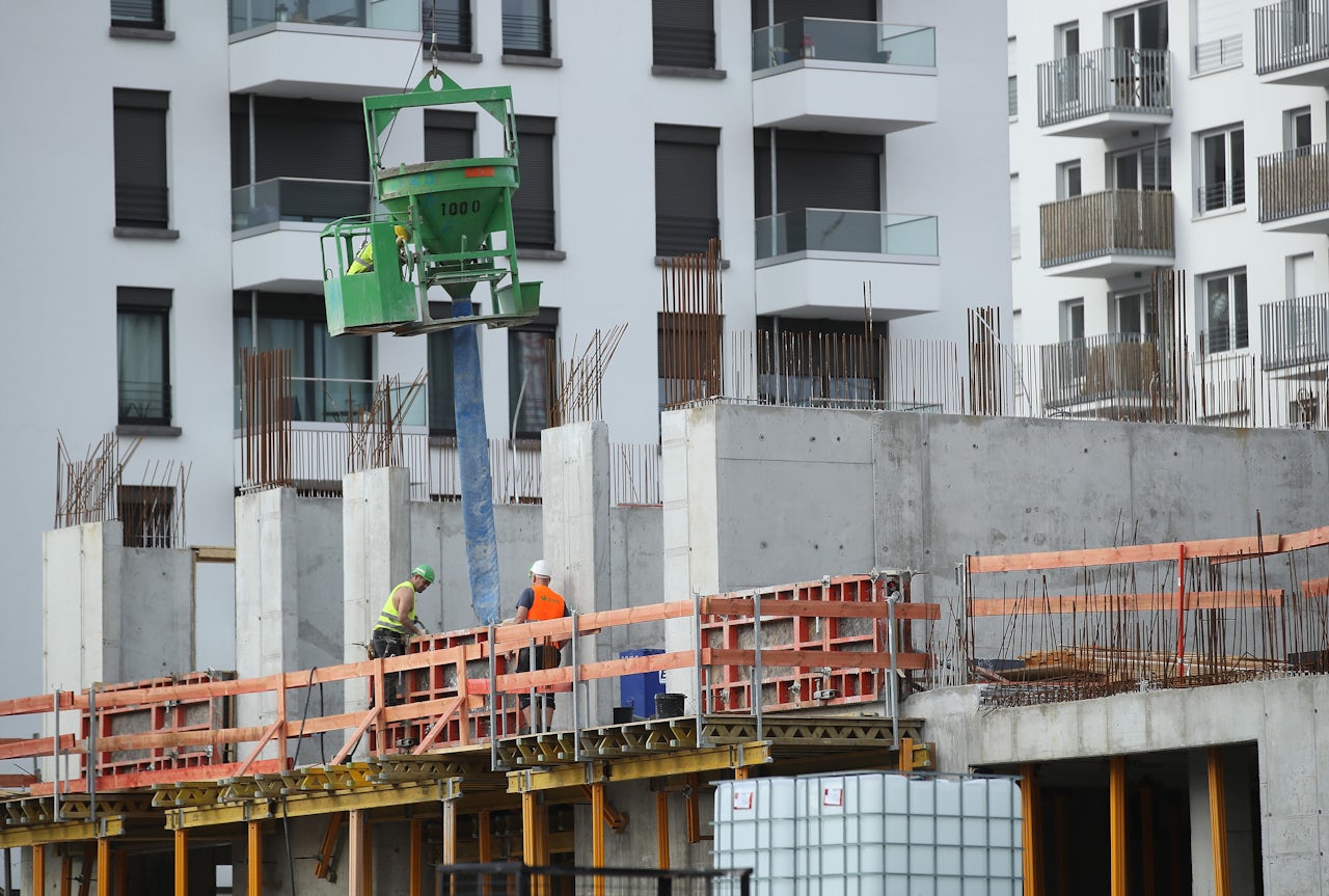 Berlin is currently experiencing a boom in construction due to housing demand. The cement industry is the second-largest industrial emitter of carbon after the steel industry.