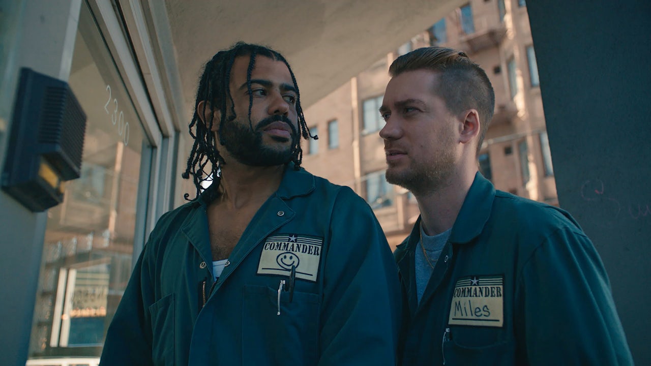 Daveed Diggs as “Collin” and Rafael Casal as “Miles” in ‘Blindspotting.’