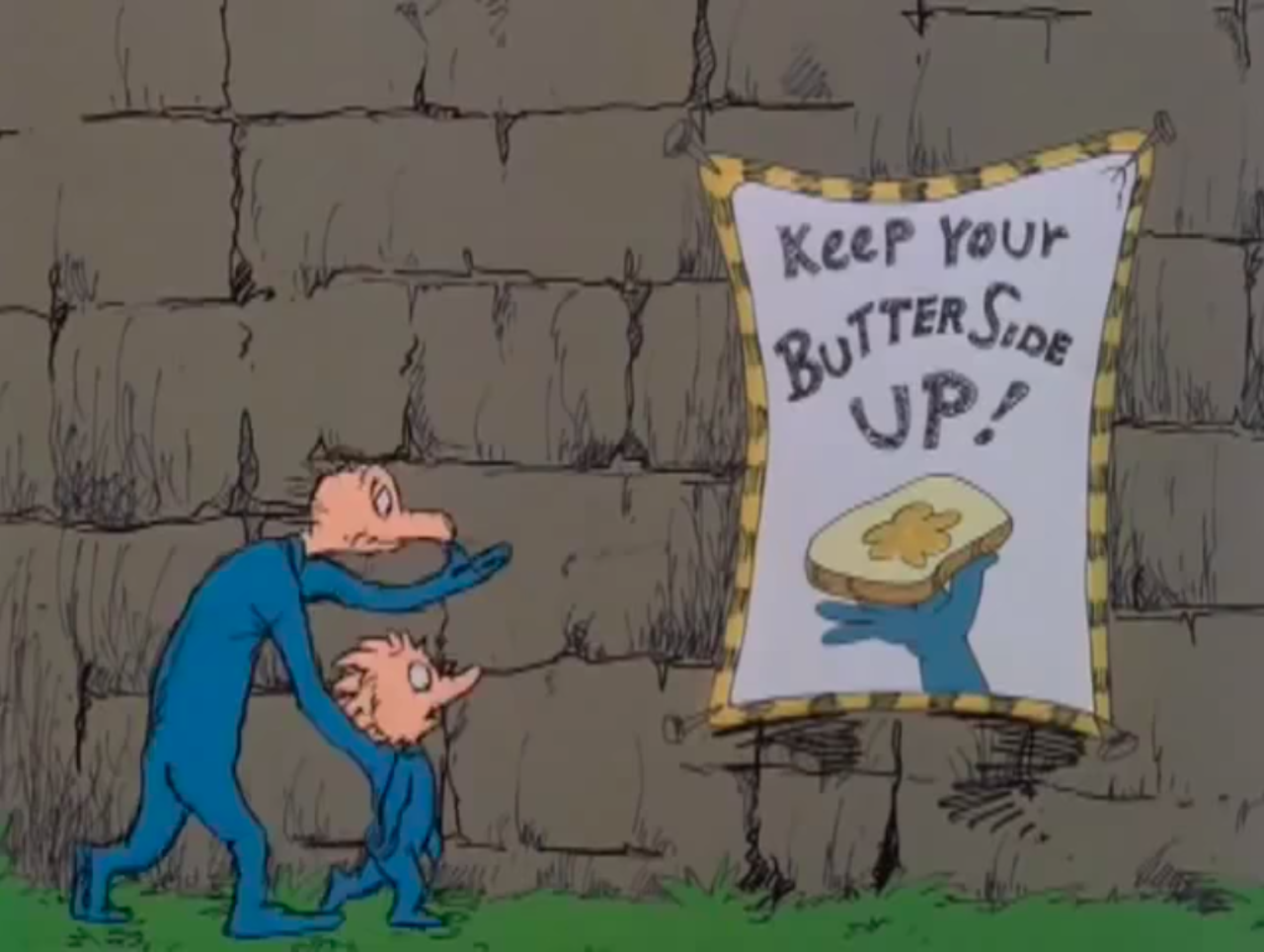 The Yooks keep their butter one way.