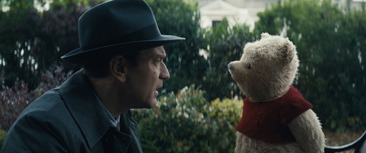 Christopher Robin, face-to-face with his lost childhood.