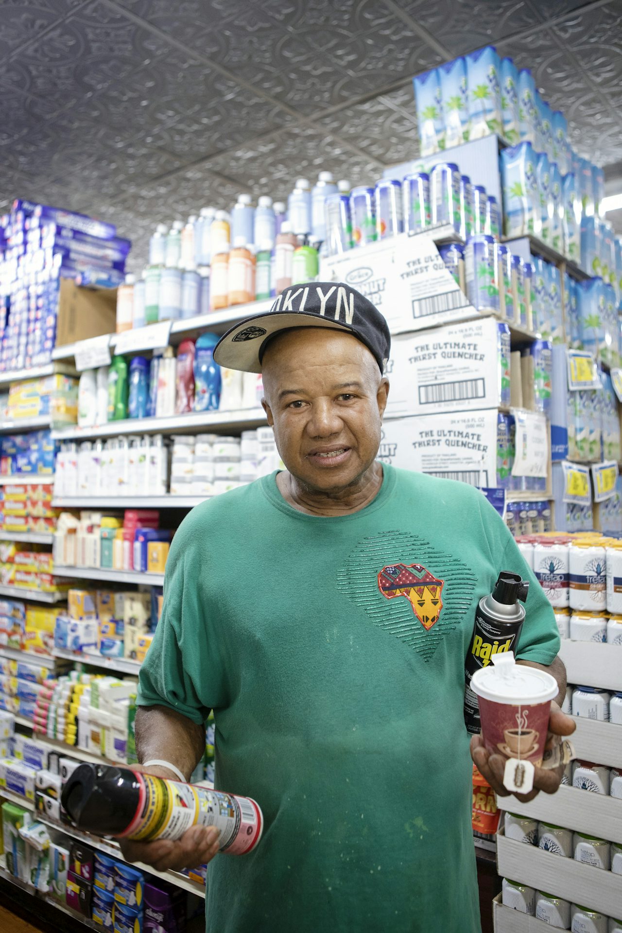 Cardinal picking up some early morning essentials.