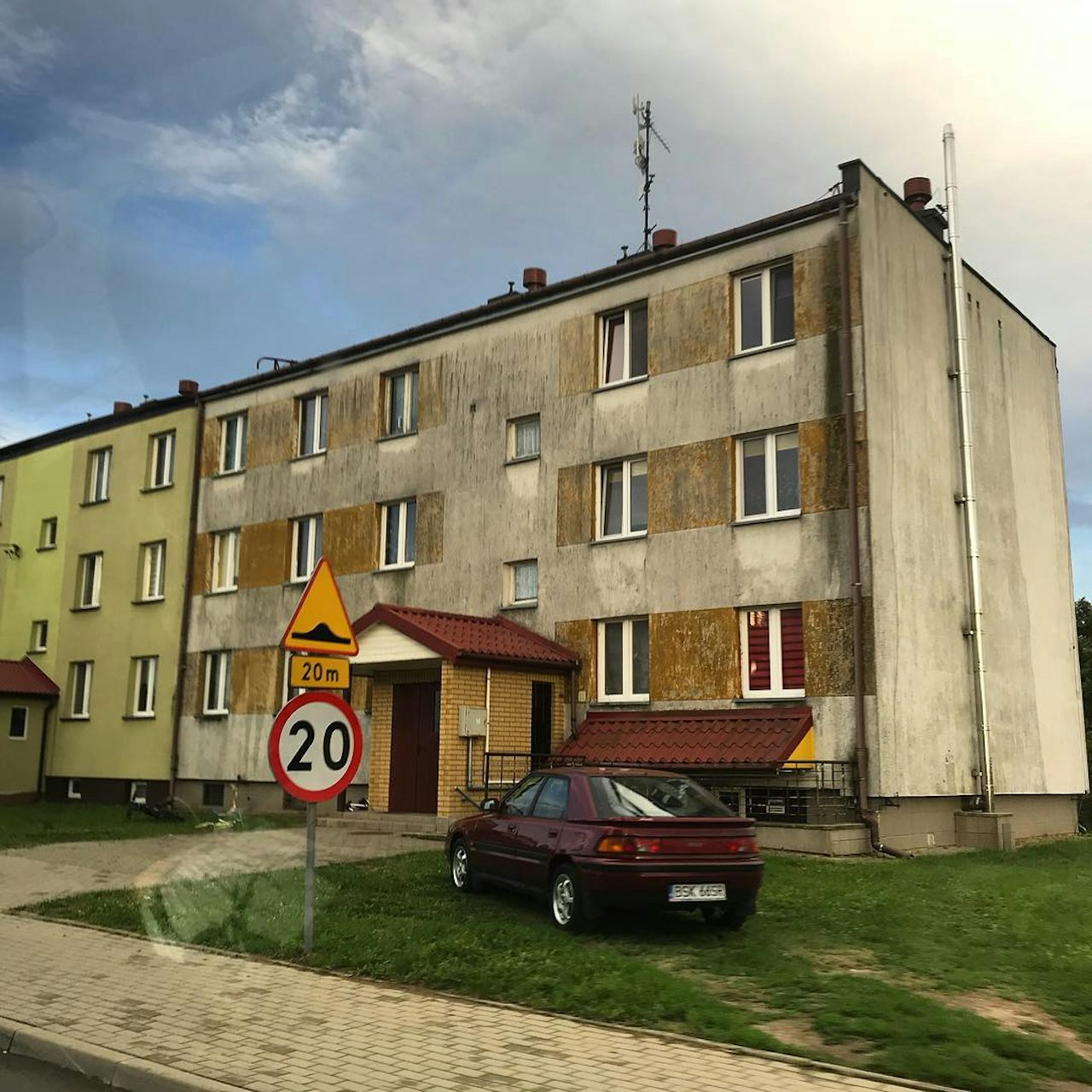 A typical Soviet-era apartment building in eastern Poland, where support for Law & Justice is strongest.