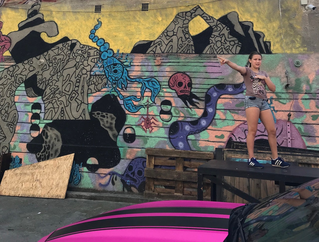 A graffiti wall in Warsaw.