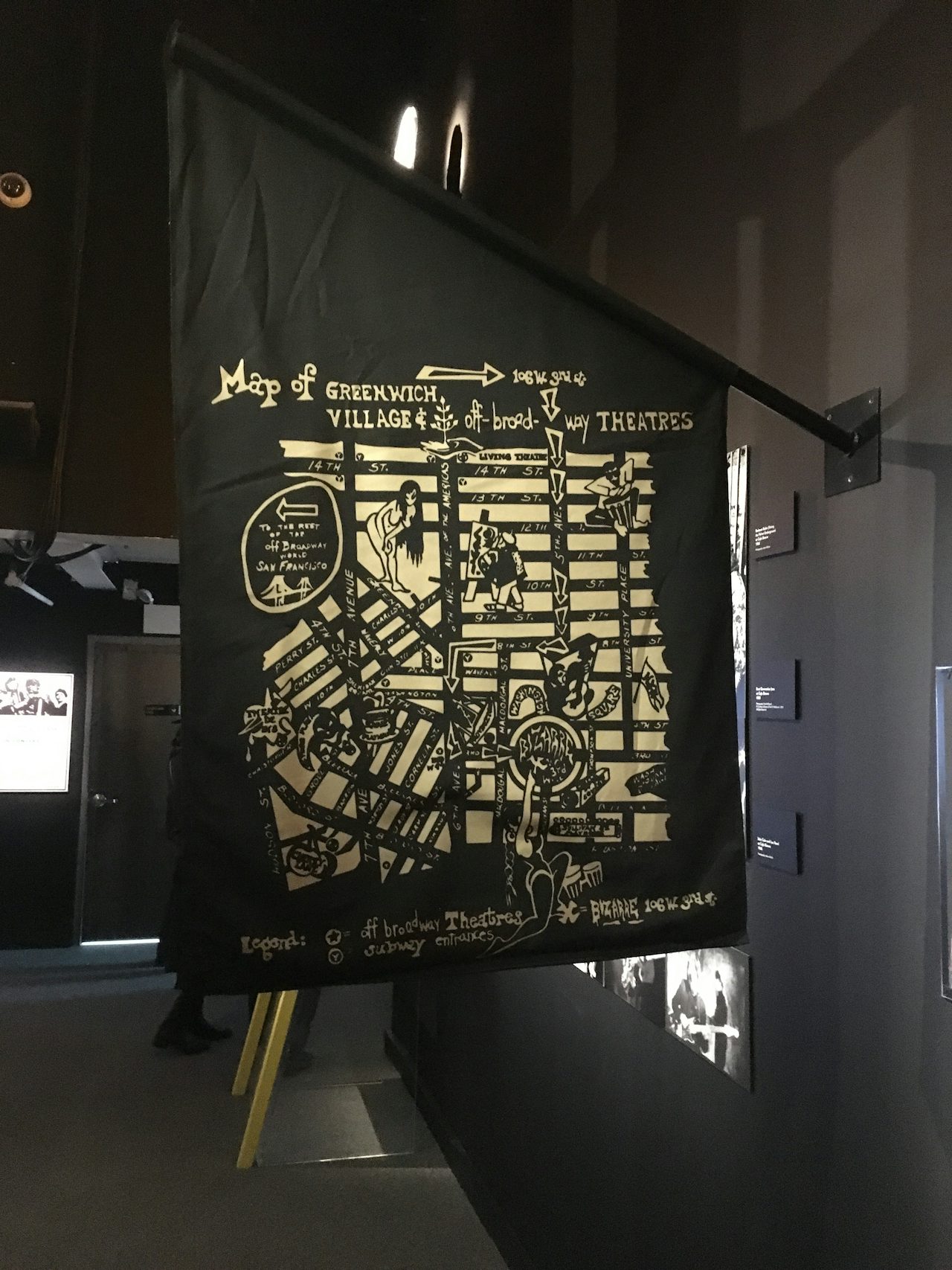 A map of the old Greenwich Village. (Not to scale.)