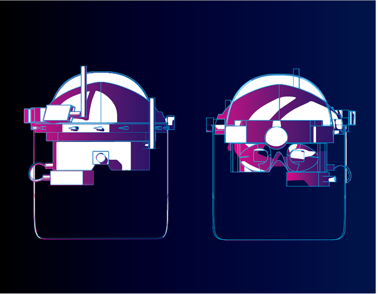 Vision-swapping helmet design