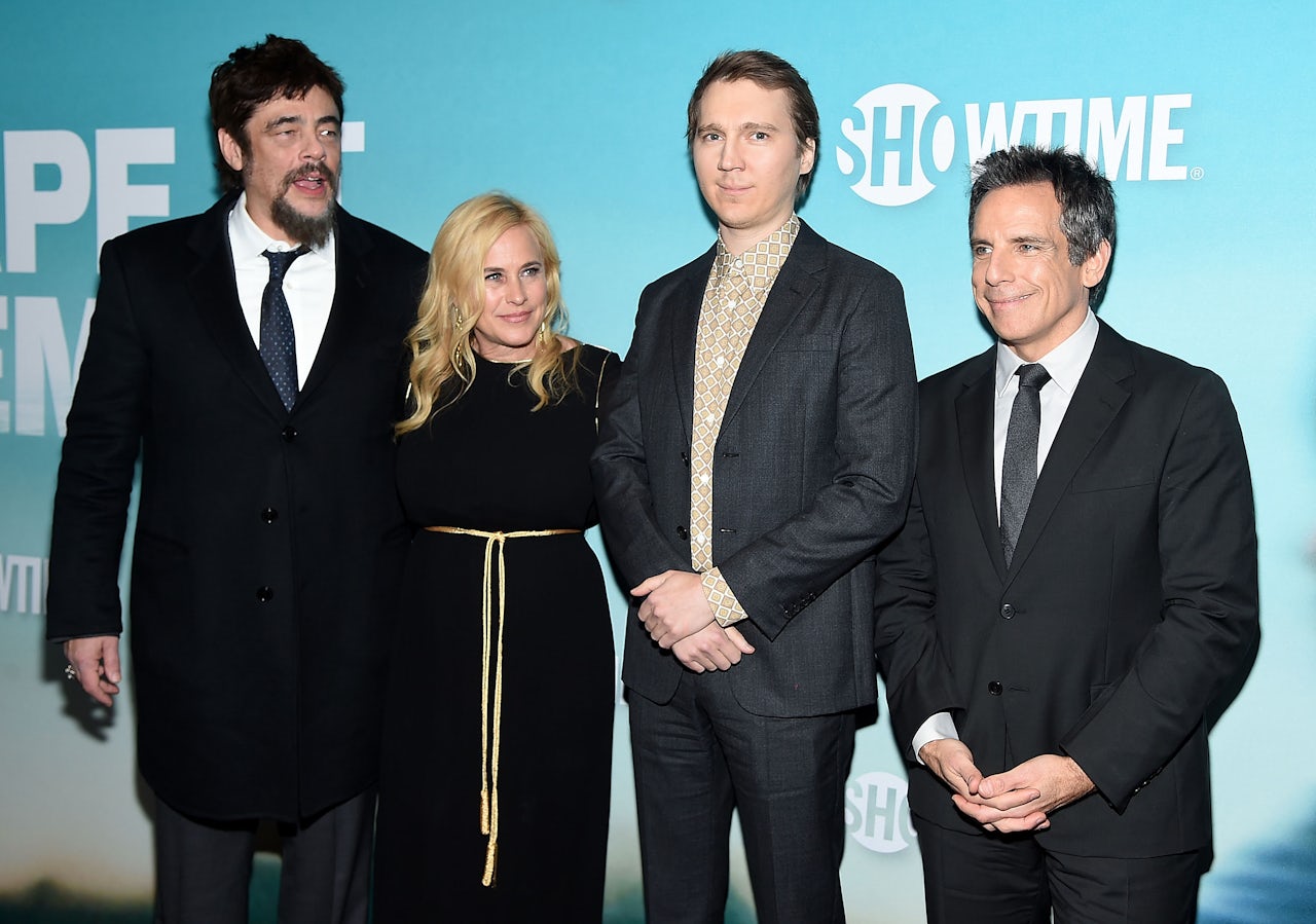 Benico Del Toro, Patricia Arquette, Paul Dano, and Ben Stiller at the Escape At Dannemora premiere on November 14.