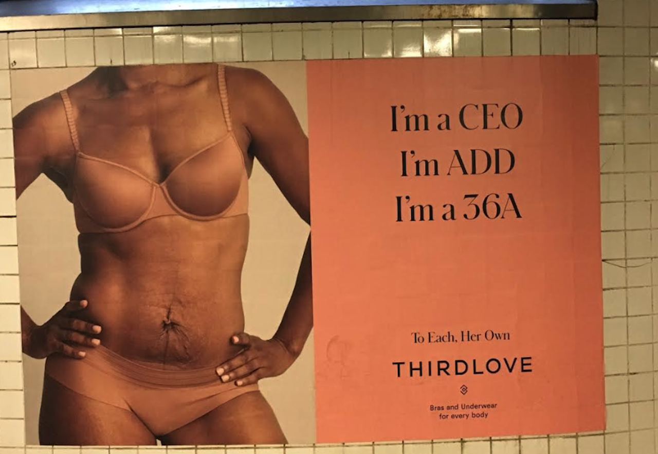 I'm ADHD. I'm 34 DD. I'm very confused by this bra ad.