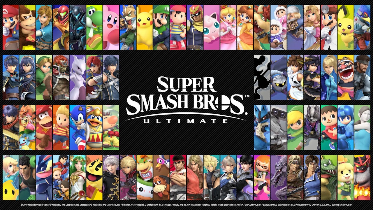 The full roster of characters.