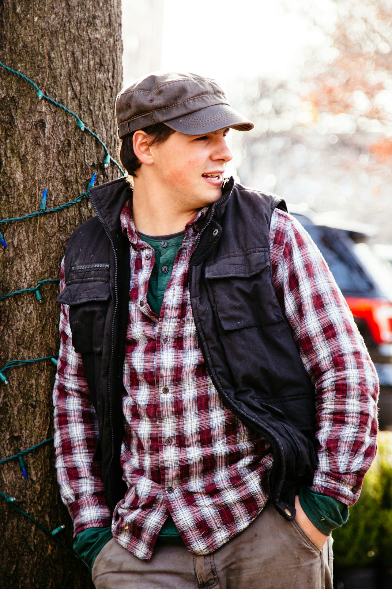 Henry Race, grandson of George Nash, at his location in Marcus Garvey Park.