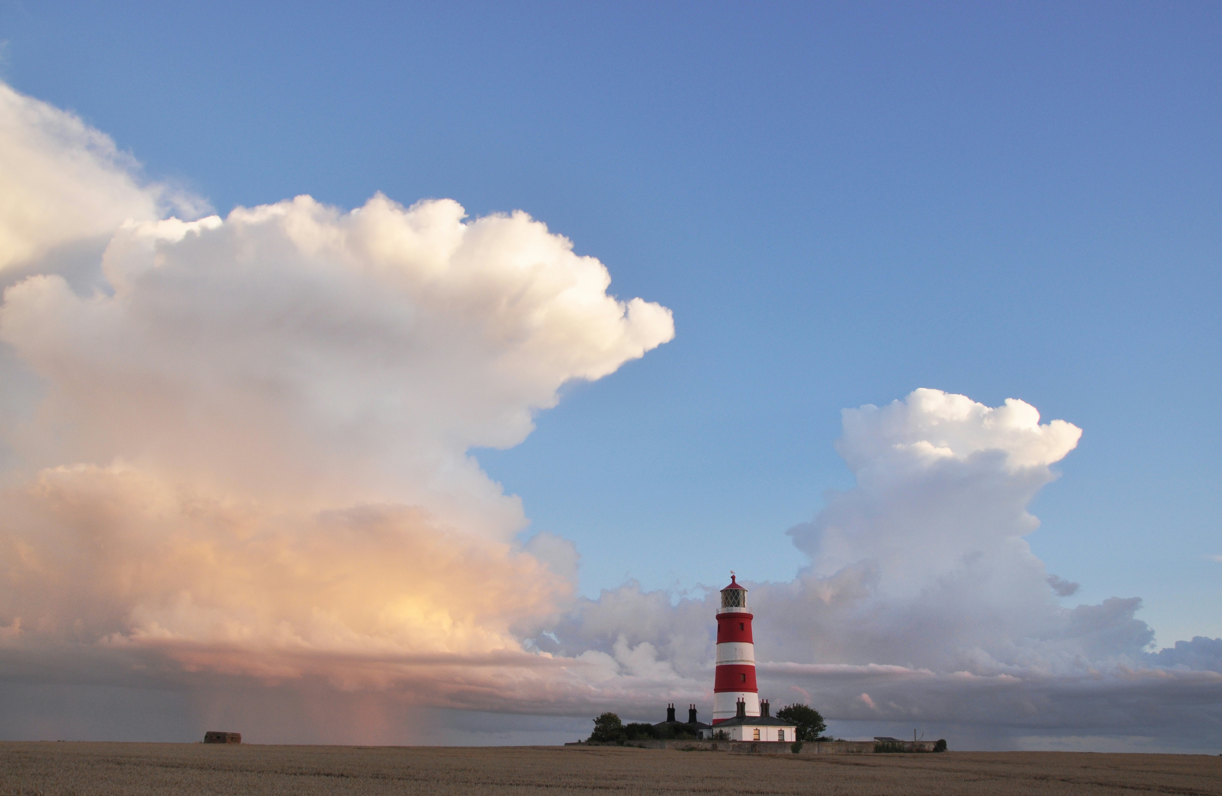 Lighthouse (built in 1790), now about 200 yards from the cliff edge.