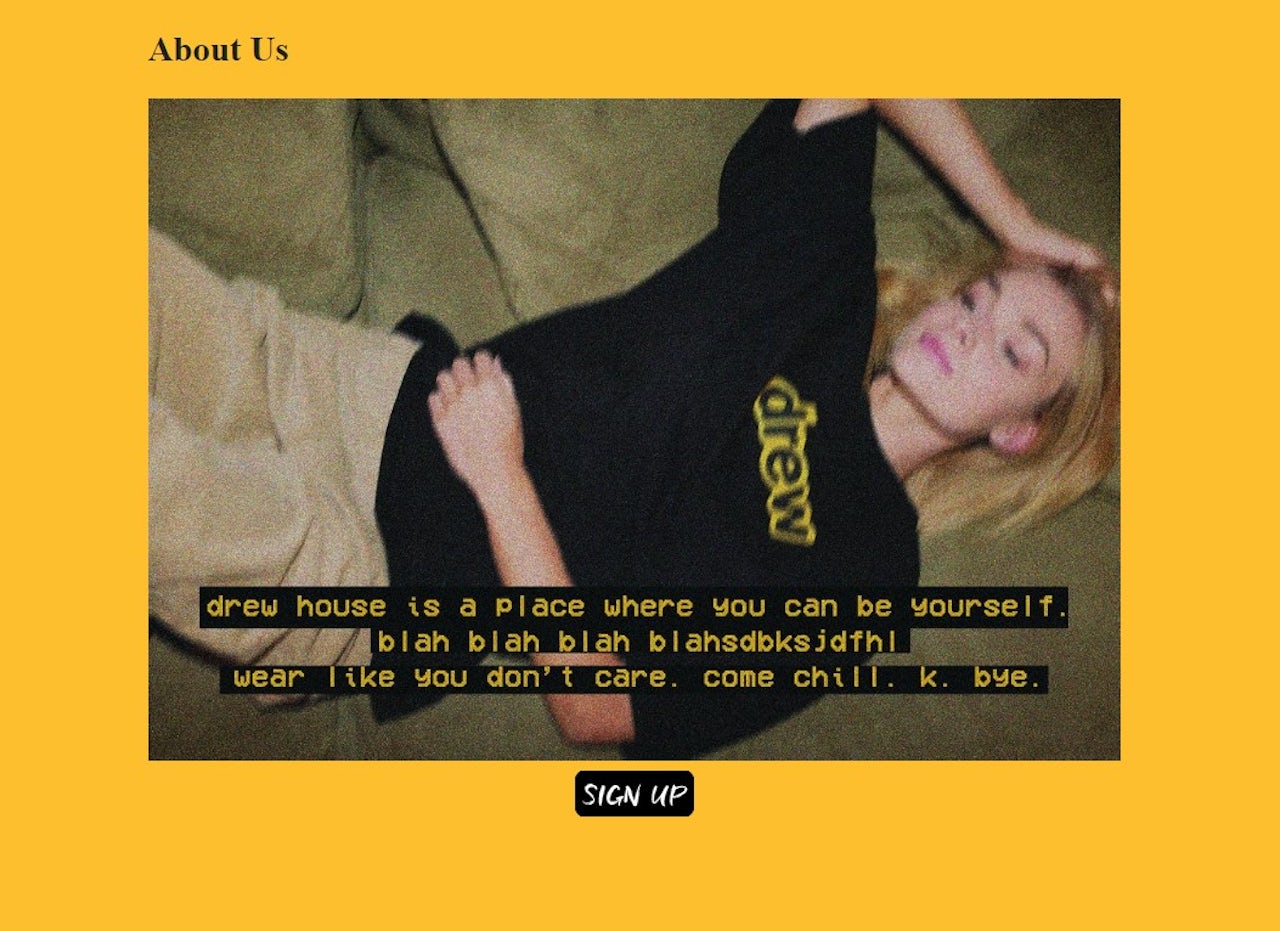 The “About” page of the House of Drew