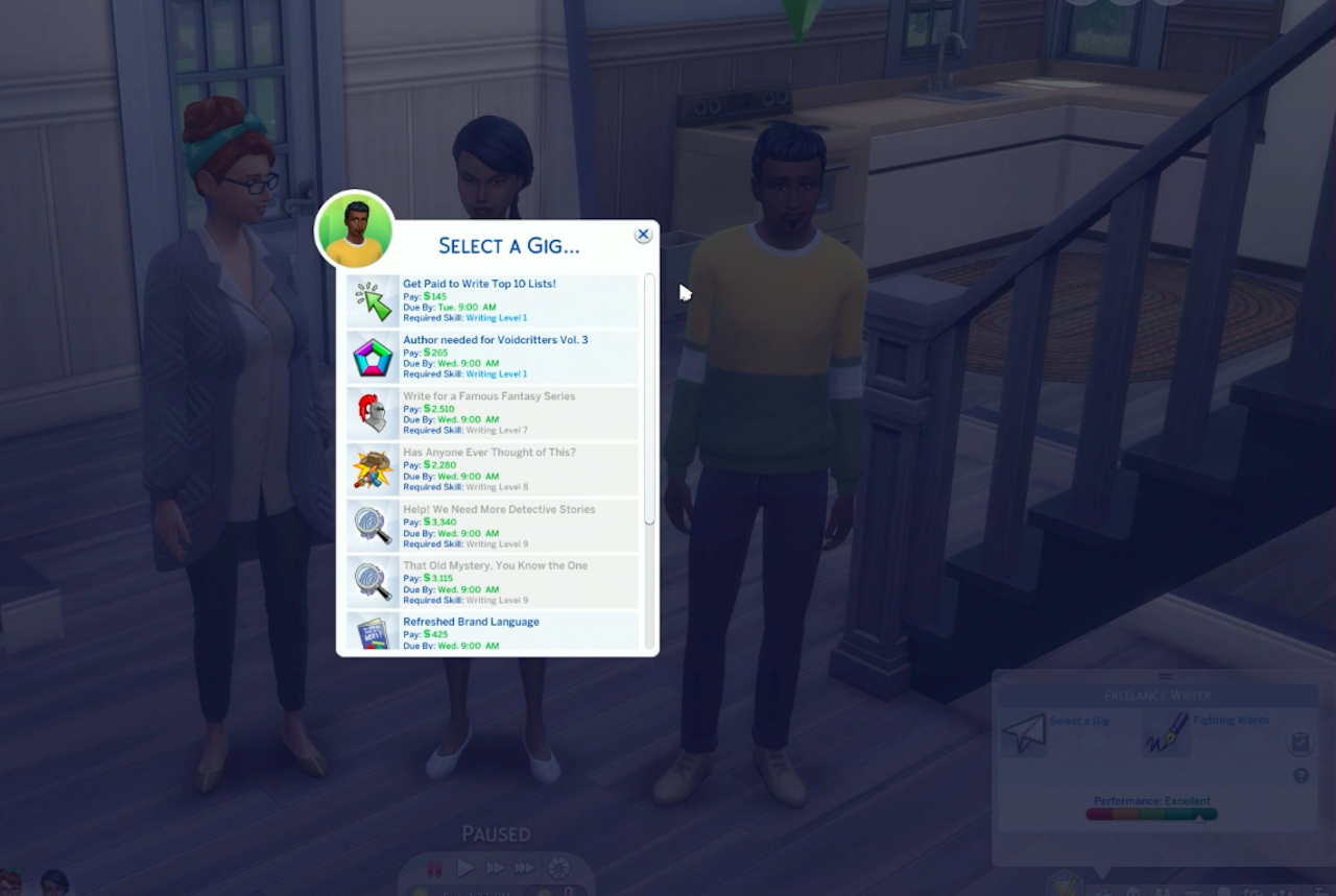 Selecting tasks for my freelancer.