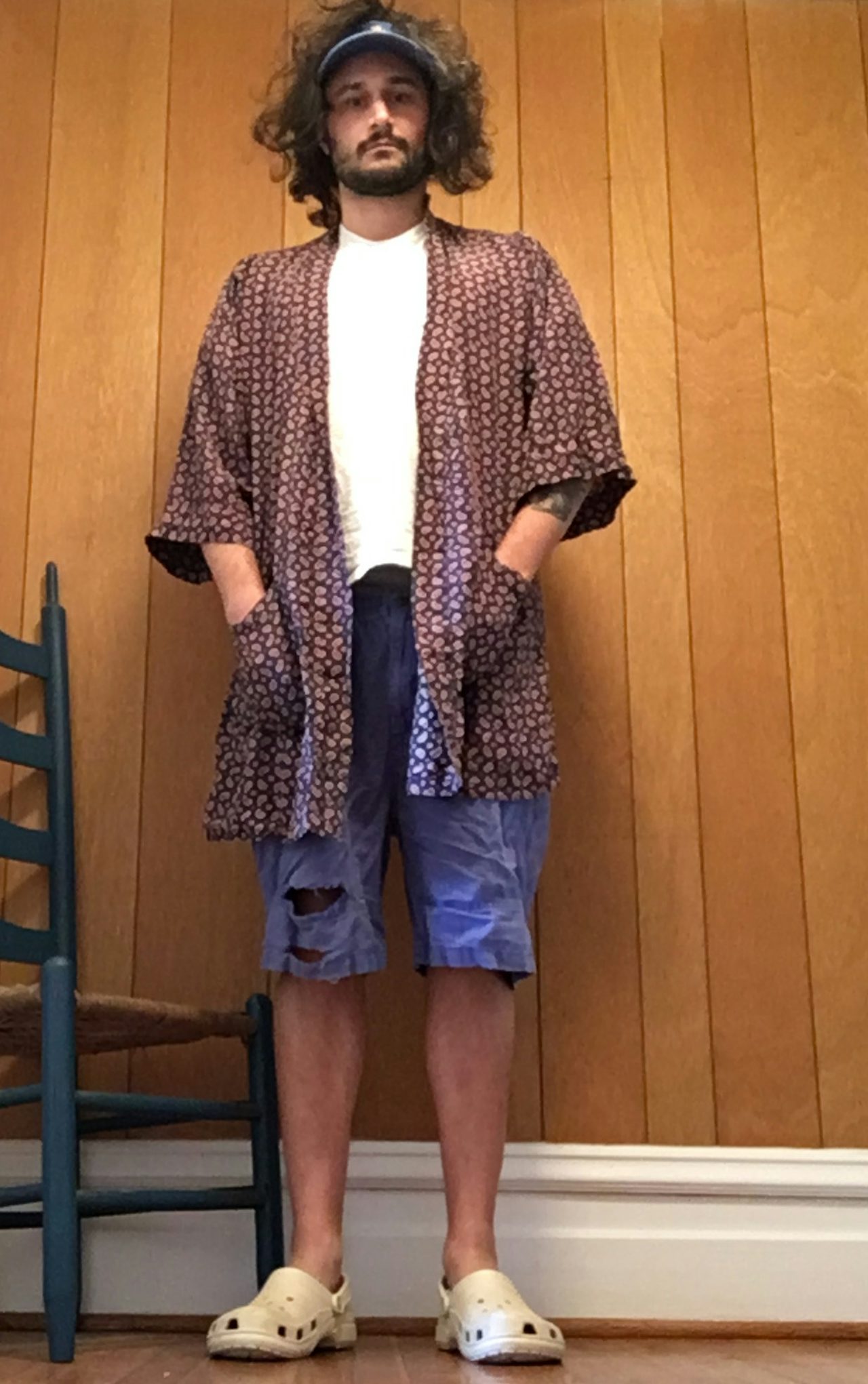 The author, ready to play the sport of work.