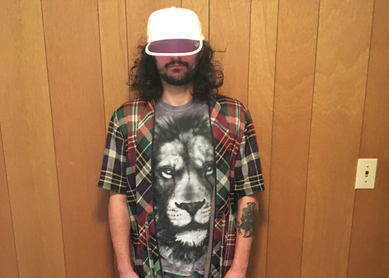 The author wearing the TRUE uniform of a telecommuter.