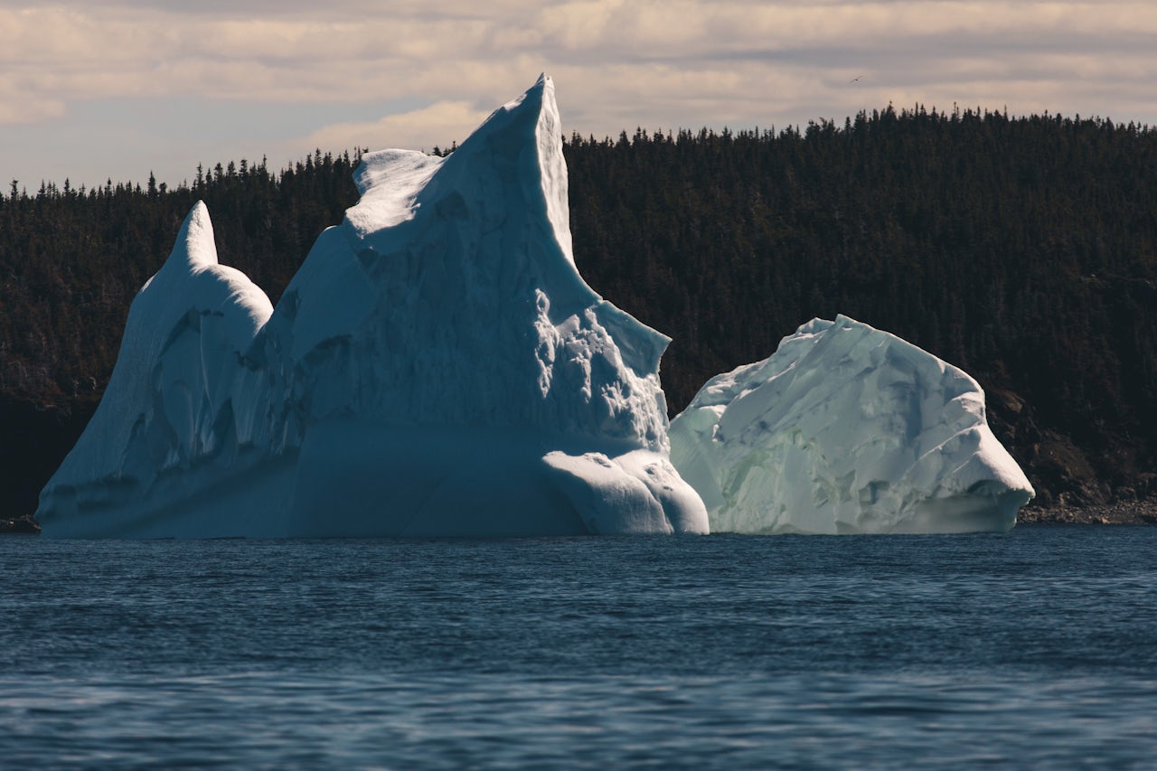 Icebergs off the coast of Newfoundland can be 12,000 years old.
