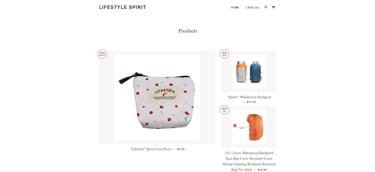 A sampling of the products available from Lifestyle Spirit.