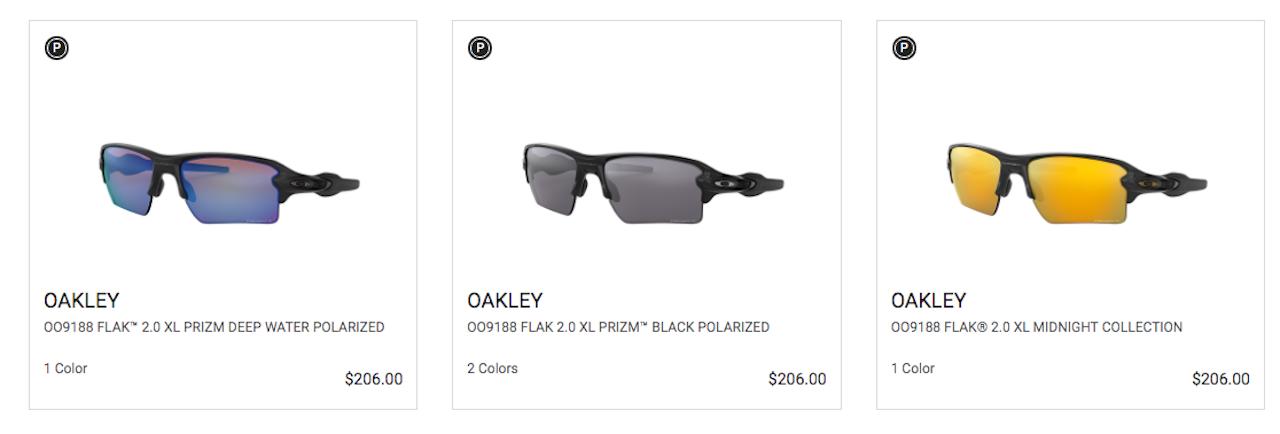 The classic Oakley shape.