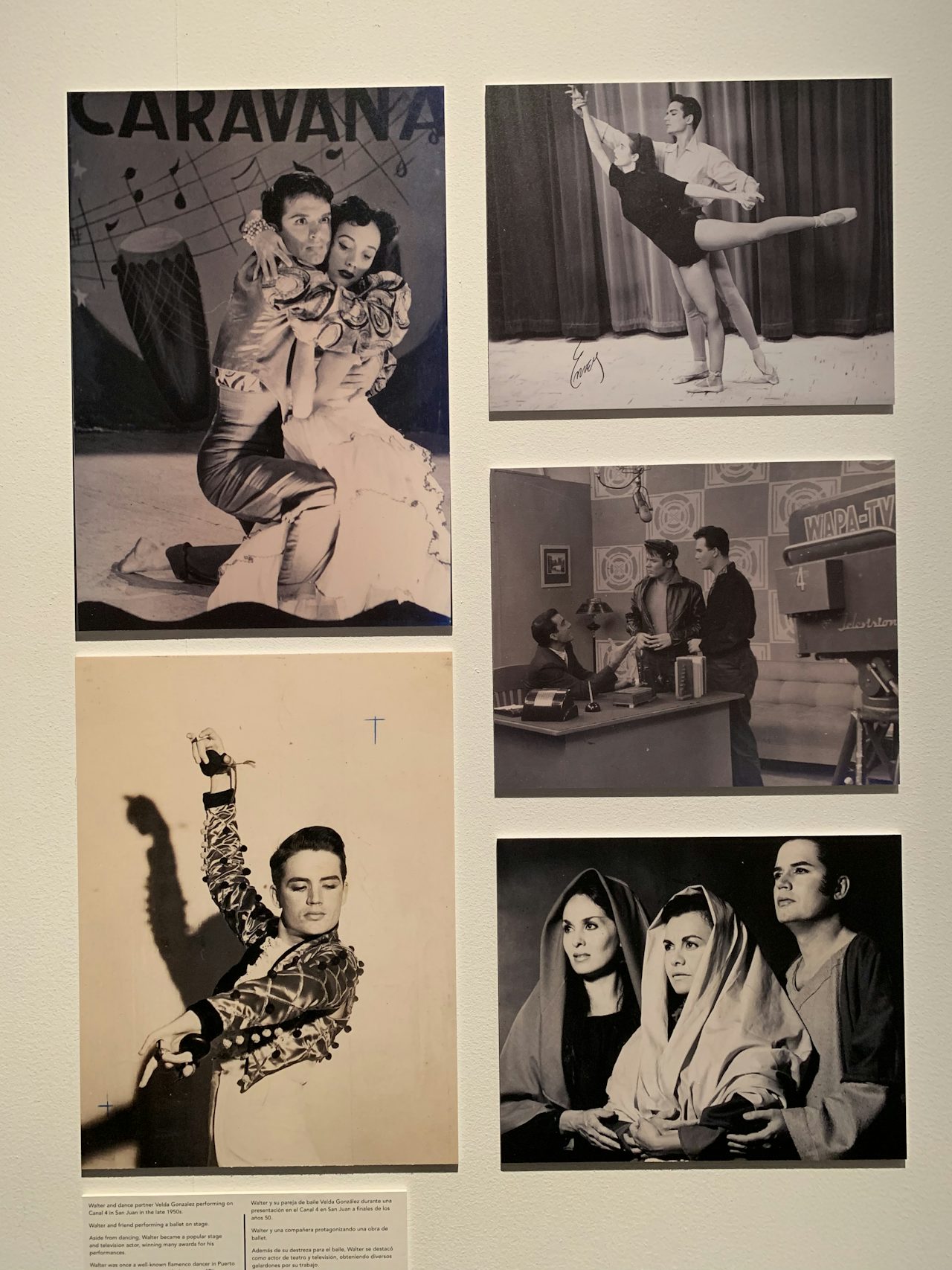 Photos of Walter Mercado's early career.
