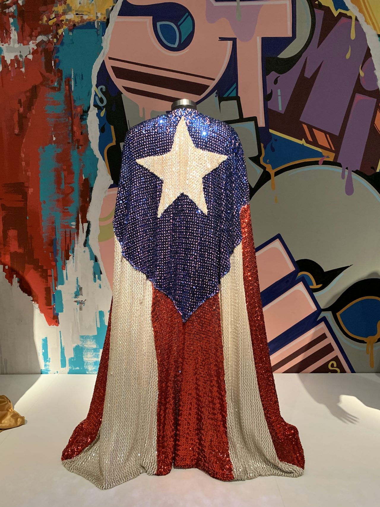 Walter Mercado's Puerto Rican inspired cape.
