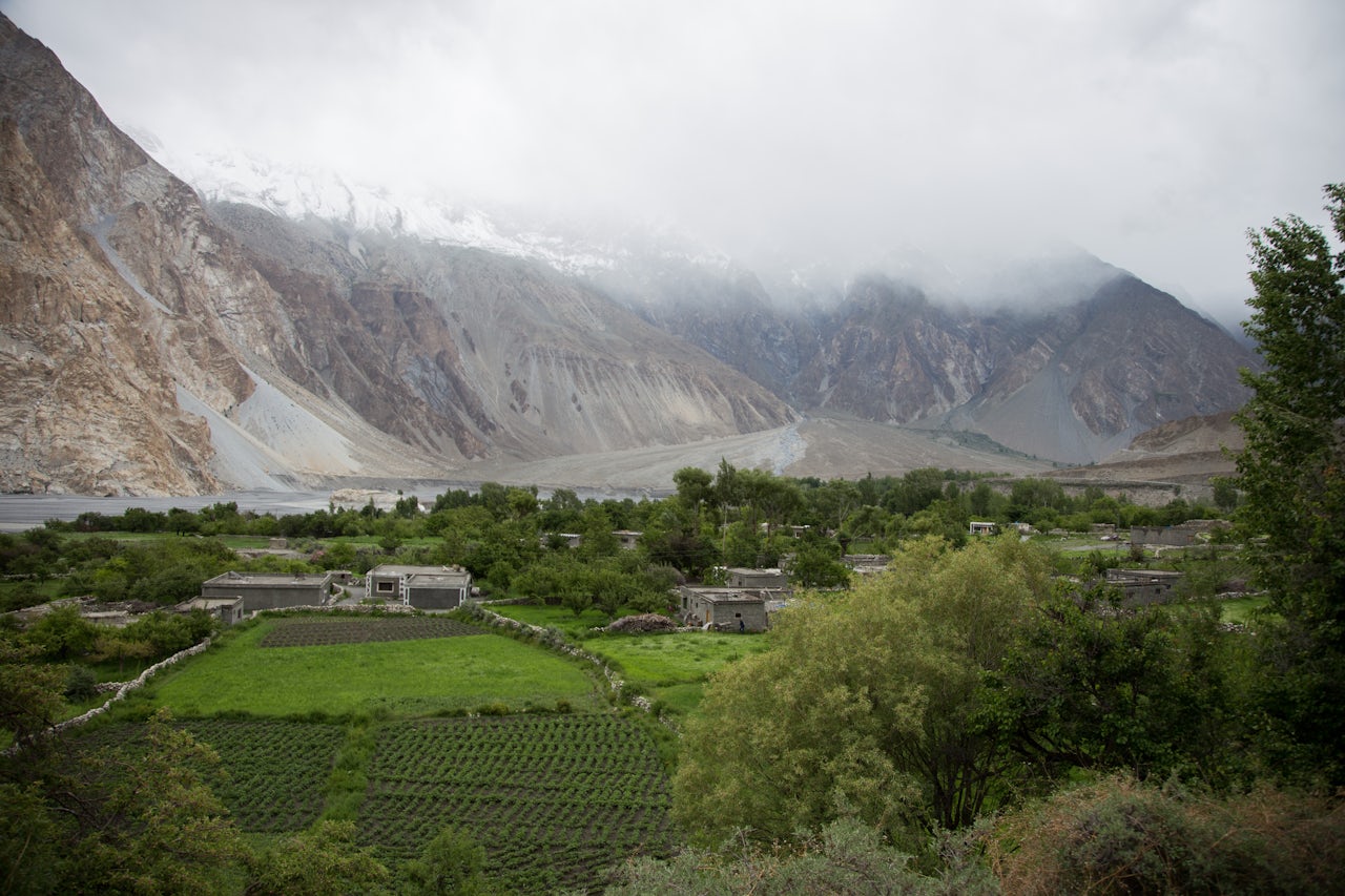 During the summer, the fields of Passu turn bright green. But every year they are eroding more and more due to increased river flow, threatening the livelihood of locals.
