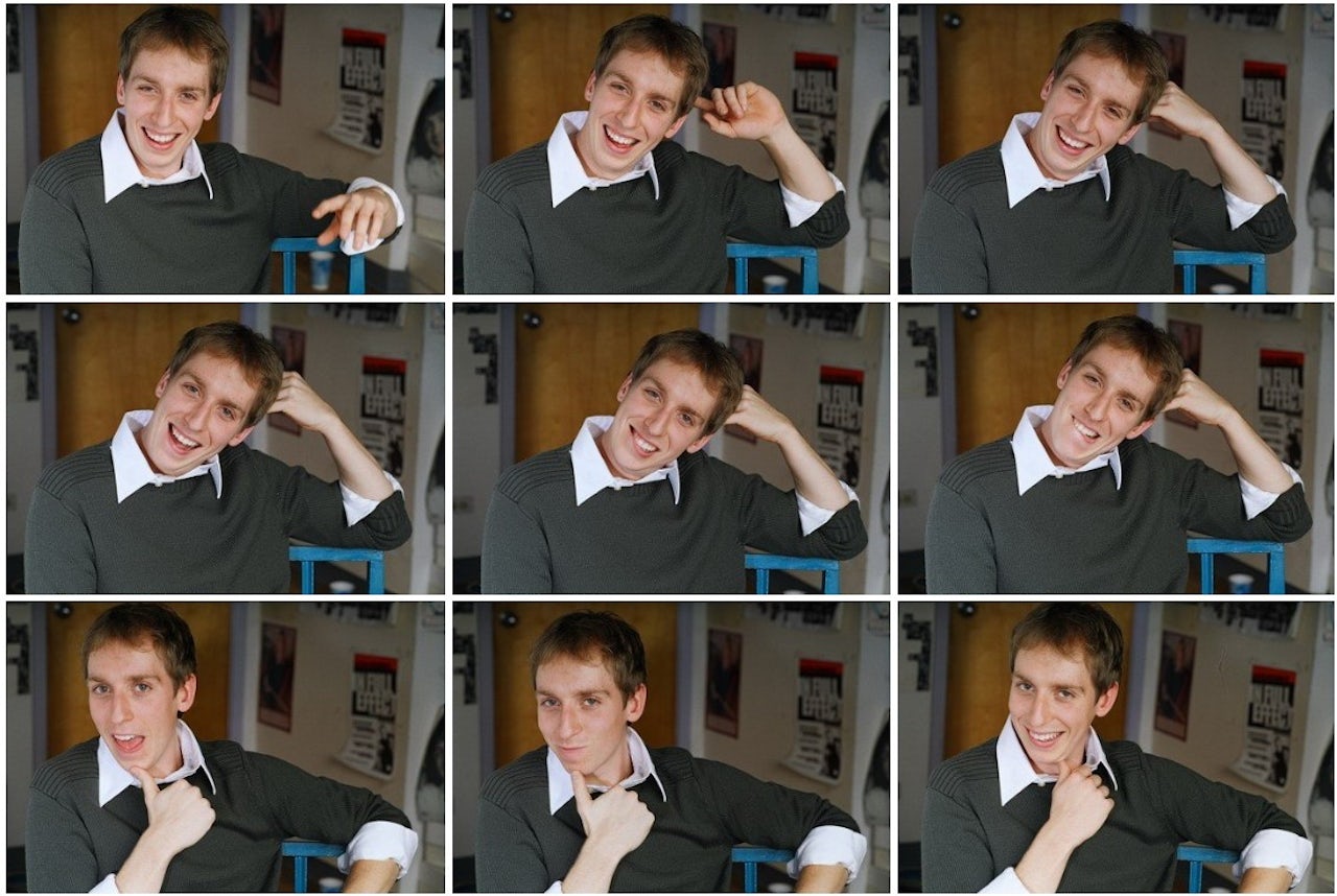 A selection of the author’s headshots circa his days as a traveling actor.