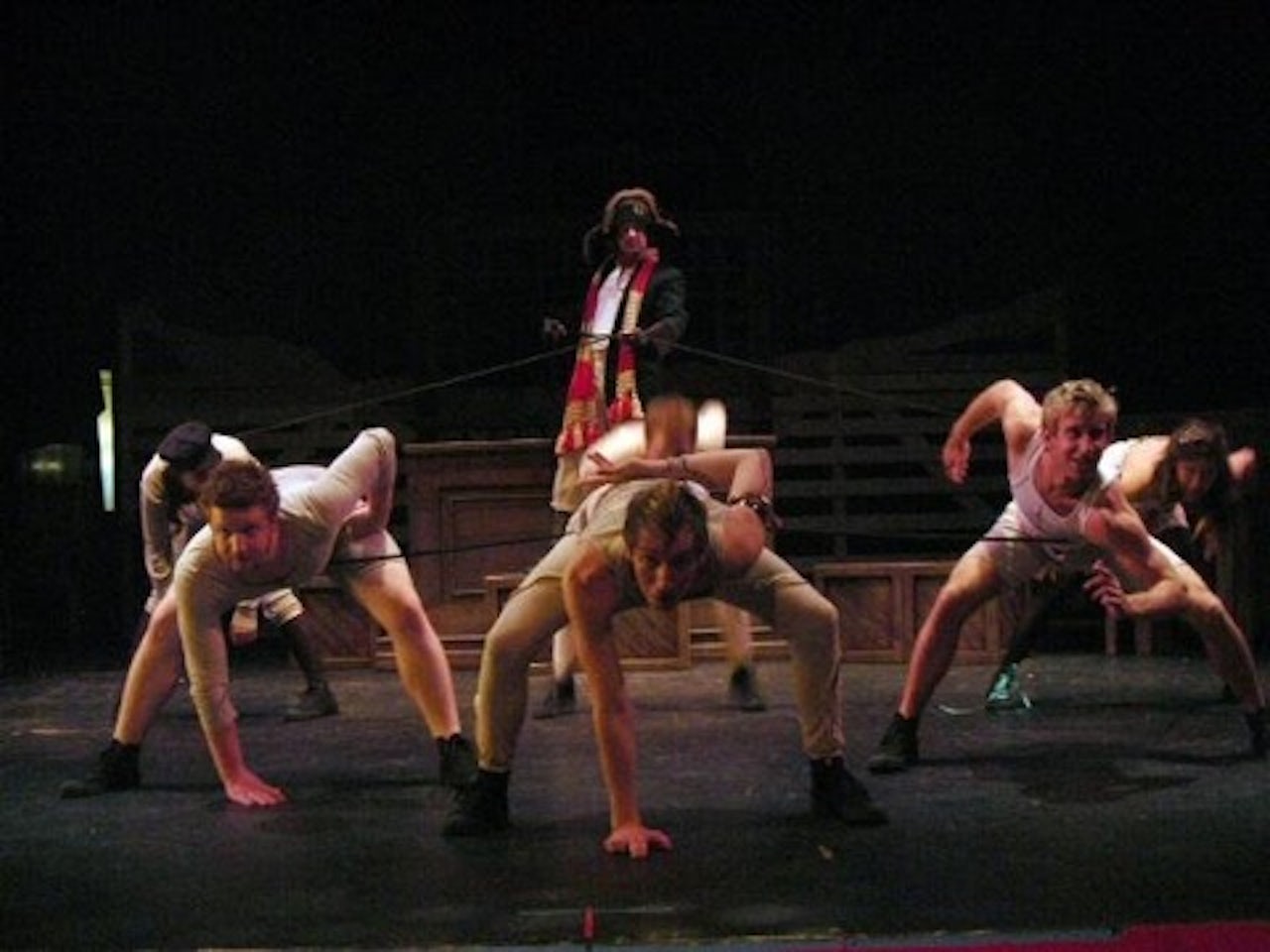 The author (center) in Call of the Wild: The Musical.