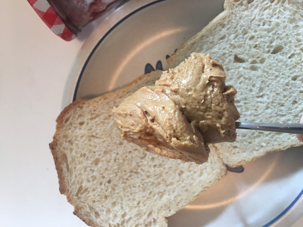 You can’t really see the actual spoon itself here because it picked up SO MUCH PEANUT BUTTER.