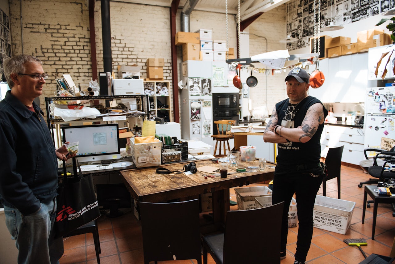 Long-time MRR shitworkers Mark and Jason.