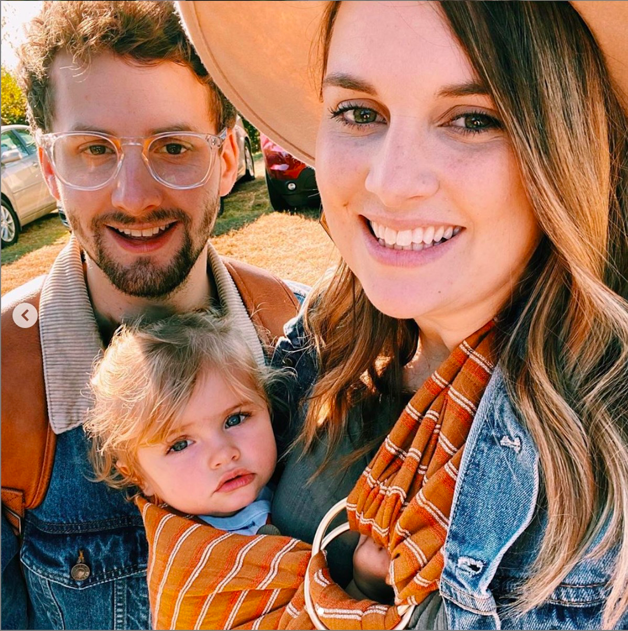 James and Karen, with their daughter Poppy.