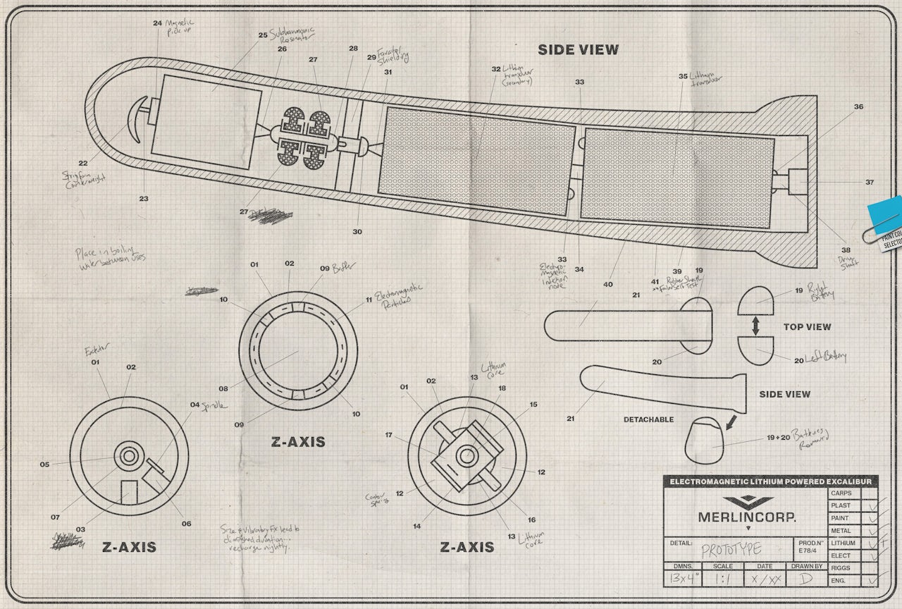A schematic of the big Dr. Manhattan dildo, which for some godforsaken reason was uploaded to HBO’s Watchmen bonus materials website.