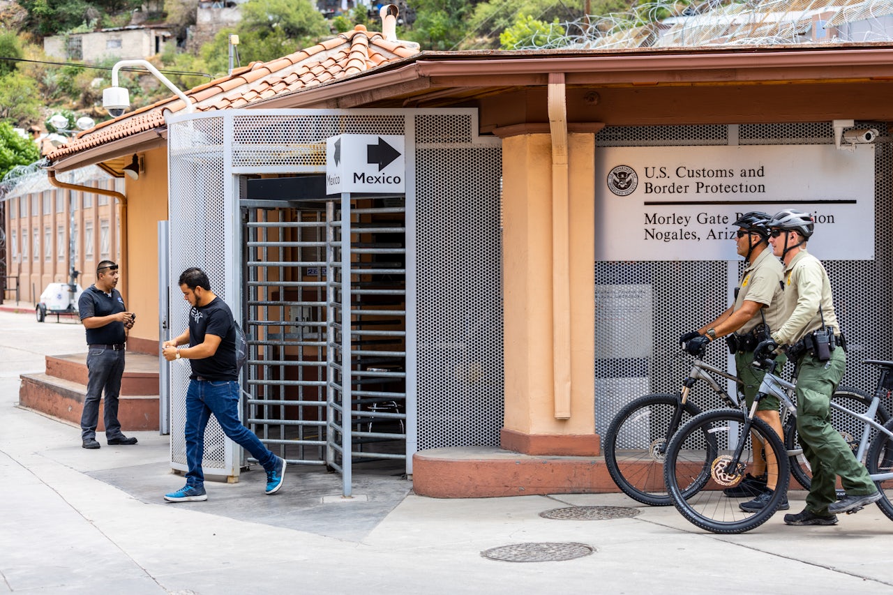 Border Patrol agents in Nogales, Arizona.