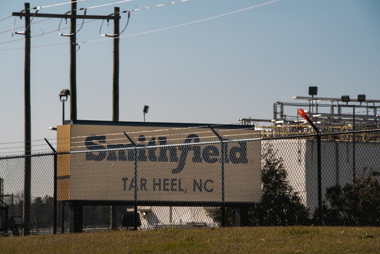 A Smithfield plant in Tar Heel, NC.
