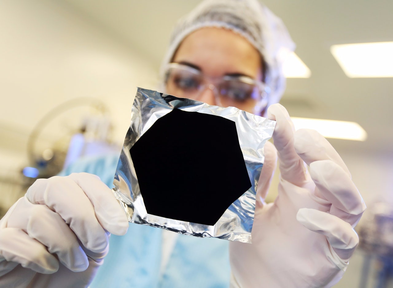 A sample of Vantablack.